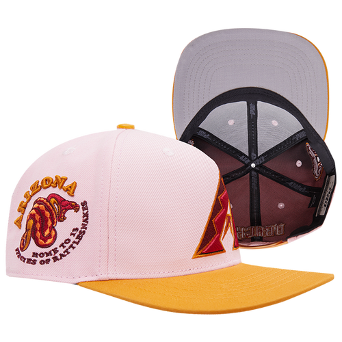 

Pro Standard Pro Standard Diamondbacks Homage to Home Wool Snapback - Adult Pink/Wheat Size One Size