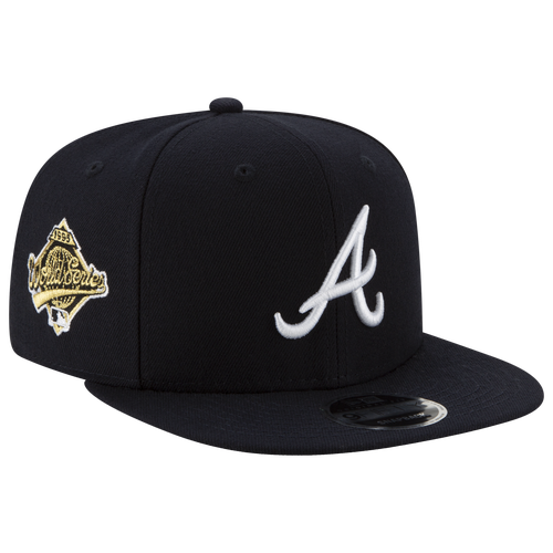 

New Era Mens Atlanta Braves New Era Braves 9Fifty Icon Snapback Cap - Mens Navy Size One Size