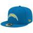 New Era Chargers 5950 T/C Fitted Cap - Men's Blue/White