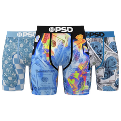 Men's - PSD Icy Lux 3 Pack Briefs - Blue/Multi/White