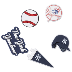 Adult - Crocs New York Yankees Jibbitz (5-Pack) - Multi