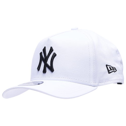 

New Era Mens New York Yankees New Era Yankees 9Forty A Frame Cap - Mens White/Black Size One Size