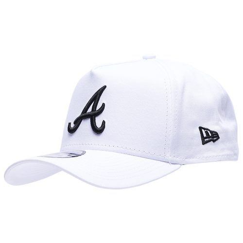 New Era Mens  Braves 9forty A Frame Cap In White/black