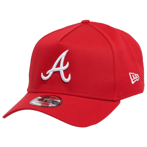 

New Era Mens New Era Braves 9Forty A Frame Cap - Mens Red/White Size One Size