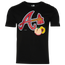 New Era Atlanta Braves X Offset T-Shirt - Men's Black/Black