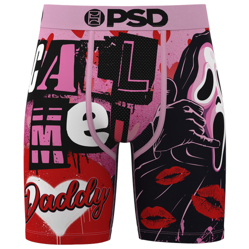 MENS - PSD Graphic Briefs - Red/Black Pink
