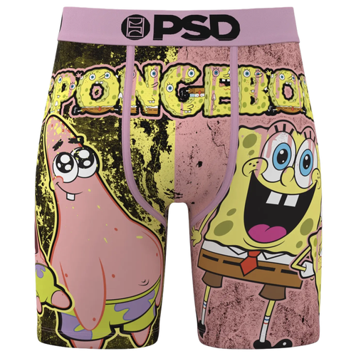 MENS - PSD Graphic Briefs - Pink/Yellow Black