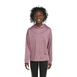 Girls' Grade School - adidas Game & Go Fleece Melange Hoodie - Wonder Orchid/Heather