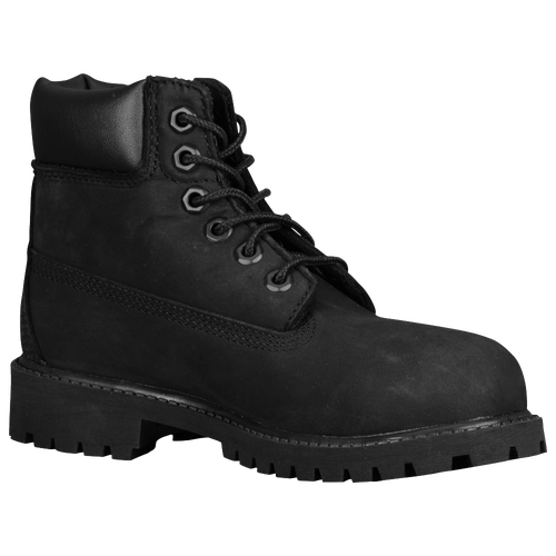 Shop Timberland Boys  6" Premium Waterproof Boots In Black/black