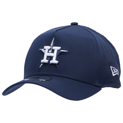 New Era Mens  Astros A Frame Adjustable Cap In Ocean Blue/white