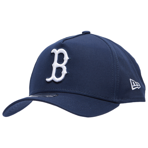 New Era Mens  Red Sox A Frame Adjustable Cap In White/ocean Blue