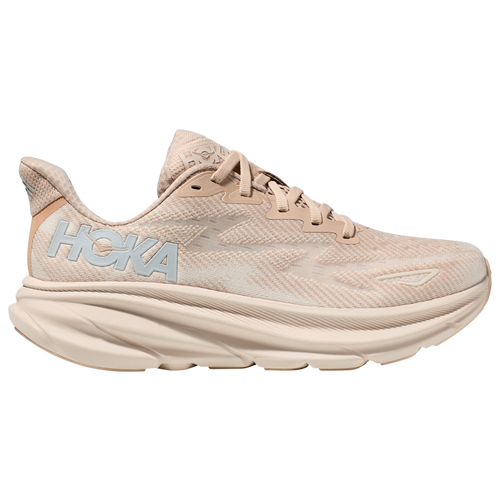 Shop Hoka Womens  Clifton 9 In Shifting Sand/eggnog