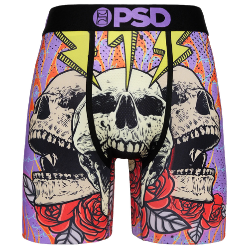 

PSD Mens PSD Insane Flaming Bones Underwear - Mens Black/Purple Size L