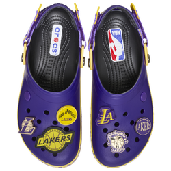 Men's - Crocs NBA Crocband Clogs - Purple/Yellow