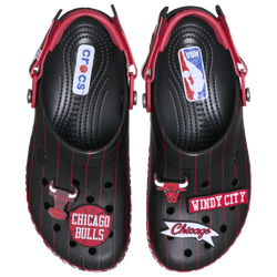 Men's - Crocs NBA Crocband Clogs - Black/Red
