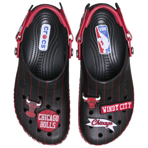 MENS - Crocs NBA Crocband Clogs - Black/Red