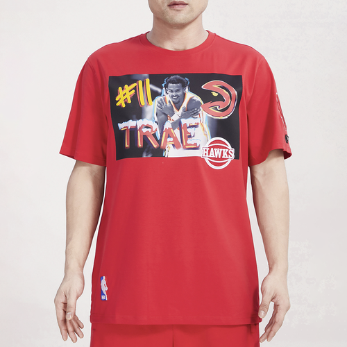 

Pro Standard Mens Trae Young Pro Standard Hawks Yearbook T-Shirt - Mens Red Size S