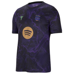 Men's - Nike FCB Dri-FIT Short Sleeve Top - Metallic Gold/Field Purple