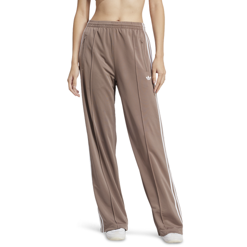 WOMENS - adidas Originals Oversized Firebird Pants - Beige/White