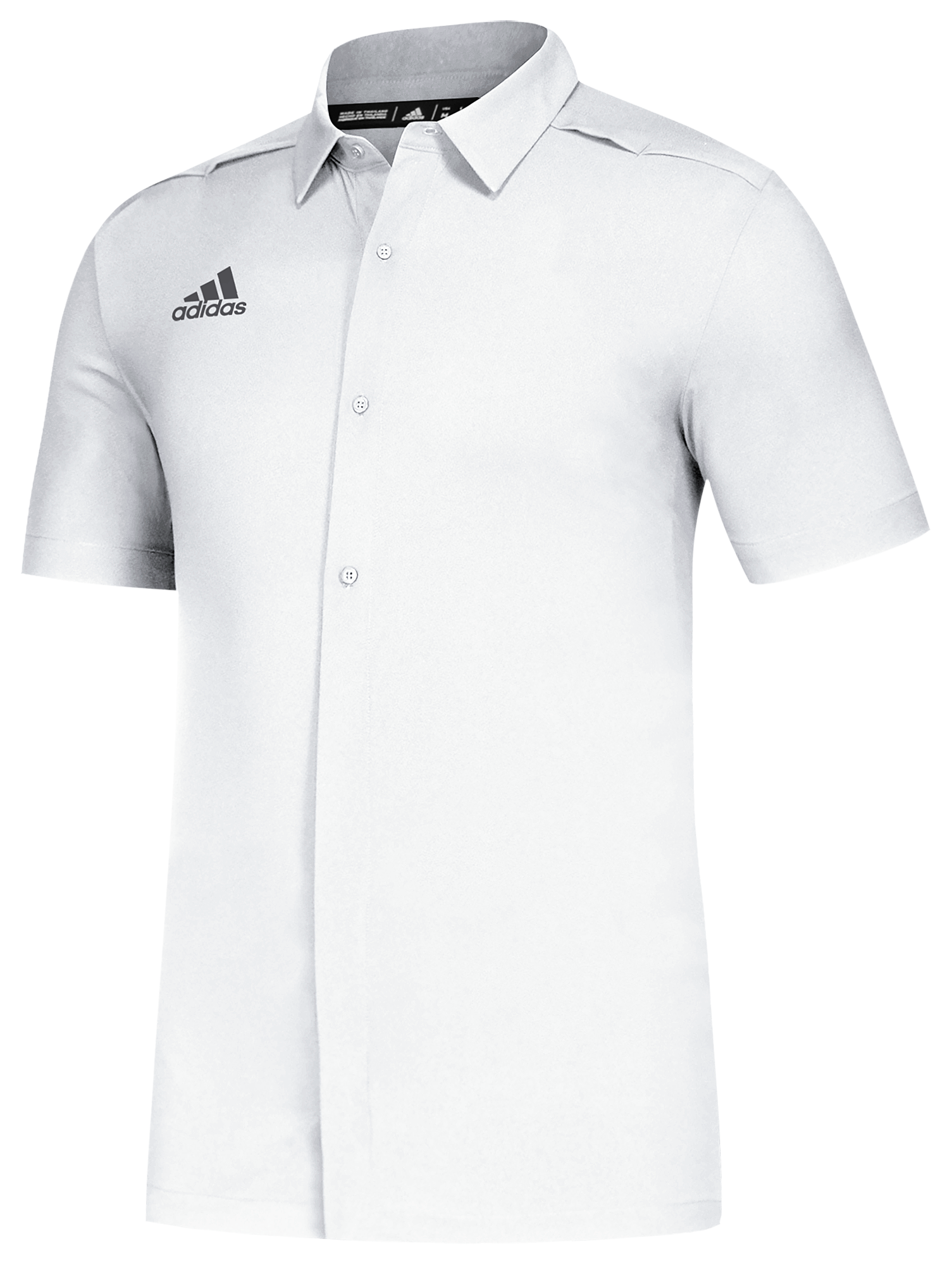 adidas full button polo