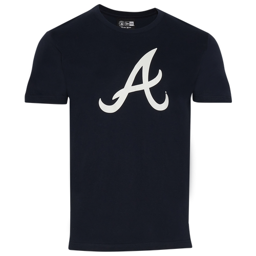 

New Era Mens Atlanta Braves New Era Braves City Transit T-Shirt - Mens Navy/Multi Color Size M