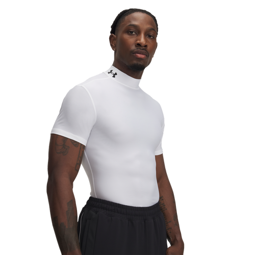 MENS - Under Armour Heatgear Og Compression Mock - White/Black