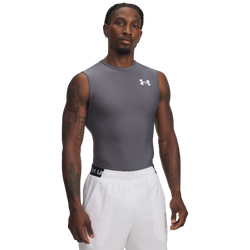 Men's - Under Armour Heatgear Og Compression SL - Castlerock/White