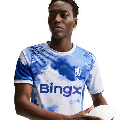 Nike Men's CFC Dri-Fit K HA PM Short Sleeve Top - Size XXL - White/Bright Blue