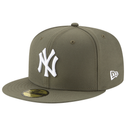 Men's - New Era Yankees 59Fifty Cap - Olive/White