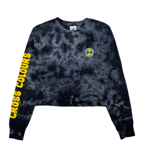 

Cross Colours Womens Cross Colours Black Lives For Peace Crop LS T-Shirt - Womens Black/Multi Size L