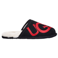 Ugg scuff logo shop black and red