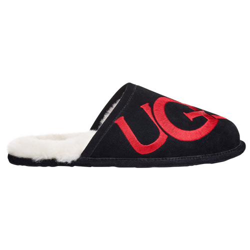 

UGG Mens UGG Scuff Logo - Mens Shoes Black/Red Size 10.0