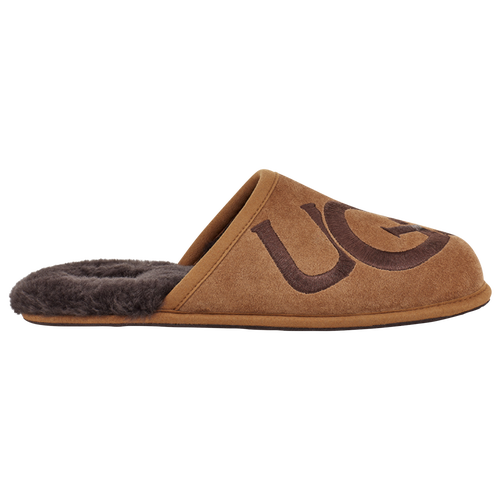 

UGG Mens UGG Scuff Logo - Mens Shoes Chestnut/Espresso Size 7.0