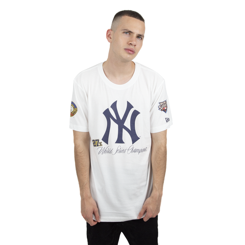 

New Era Mens New York Yankees New Era Yankees World T-Shirt - Mens White Size M