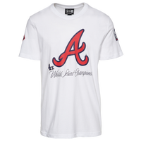 Men's Atlanta Braves Stitches White Cooperstown Collection Wordmark V-Neck  Jersey