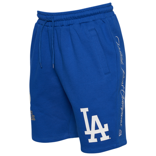 

New Era Mens Los Angeles Dodgers New Era Dodgers World Fleece Shorts - Mens Blue Size S