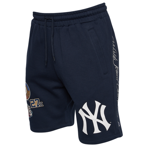 

New Era Mens New York Yankees New Era Yankees World Fleece Shorts - Mens Navy Size XXL