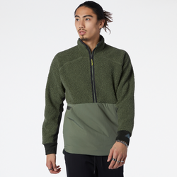 Men's - New Balance Q Speed Sherpa Anorak - Green