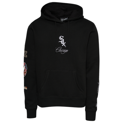 

New Era Mens Chicago White Sox New Era White Sox World Fleece Hoodie - Mens Black Size L