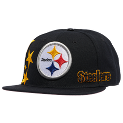 Men's - Pro Standard NFL Logo Snapback Hat - Black/Pink