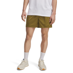 Men's - Under Armour Essential Mesh Shorts - Canteen Green/White