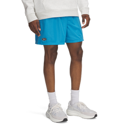 Men's - Under Armour Essential Mesh Shorts - Ether Blue/White
