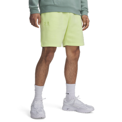 Men's - Under Armour Essential Fleece Shorts - Sonic Yellow/Sonic Yellow