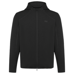 Men's - Under Armour Unstoppable Fleece Full Zip - Black/Black