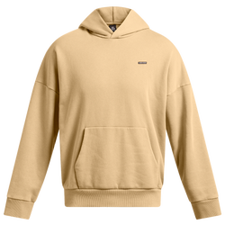 Men's - Under Armour Icon Hwt Flc Wash Os Hood - Camel/White