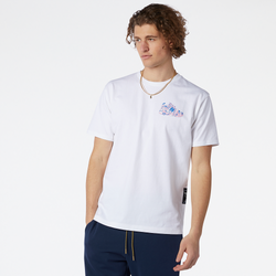 Mens - New Balance Delorenzo Artist T-Shirt - White/White