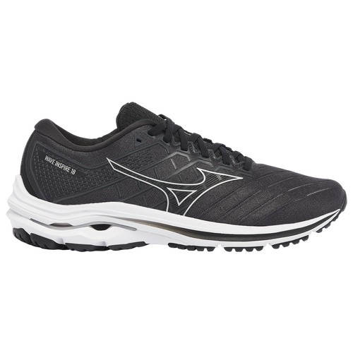 

Mizuno Mens Mizuno Wave Inspire 18 Running Shoes - Mens Black/Silver Size 8.0