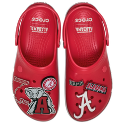 Men's - Crocs Collegiate Clogs - Grey/Red