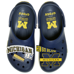 Men's - Crocs Collegiate Clogs - Yellow/Navy