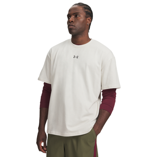 MENS - Under Armour Hwt Metal Logo SS - White